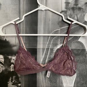 Purple lace bralette
